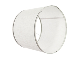 Abajur Succebuy 2 Peças Com Harpa 29x32x24,5 Cm Linho Claro Borda Preta