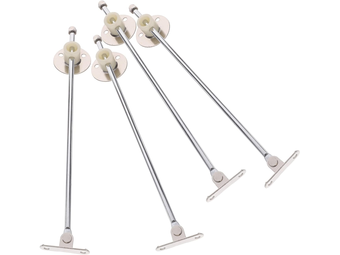 Conjunto De 4 Dobradiças De Ferro Com Fechamento Suave Para Tampa De Móveis.
