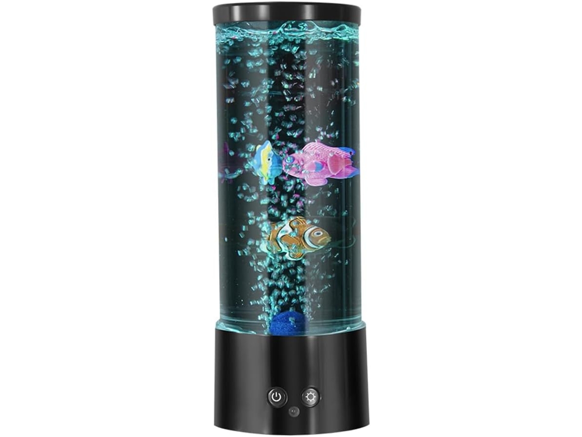 Conjunto De 1 Mini Lâmpada Rgb Para Aquário, Luz Ambiente Colorida Com Controle Remoto, Lâmpada De L Gokoco