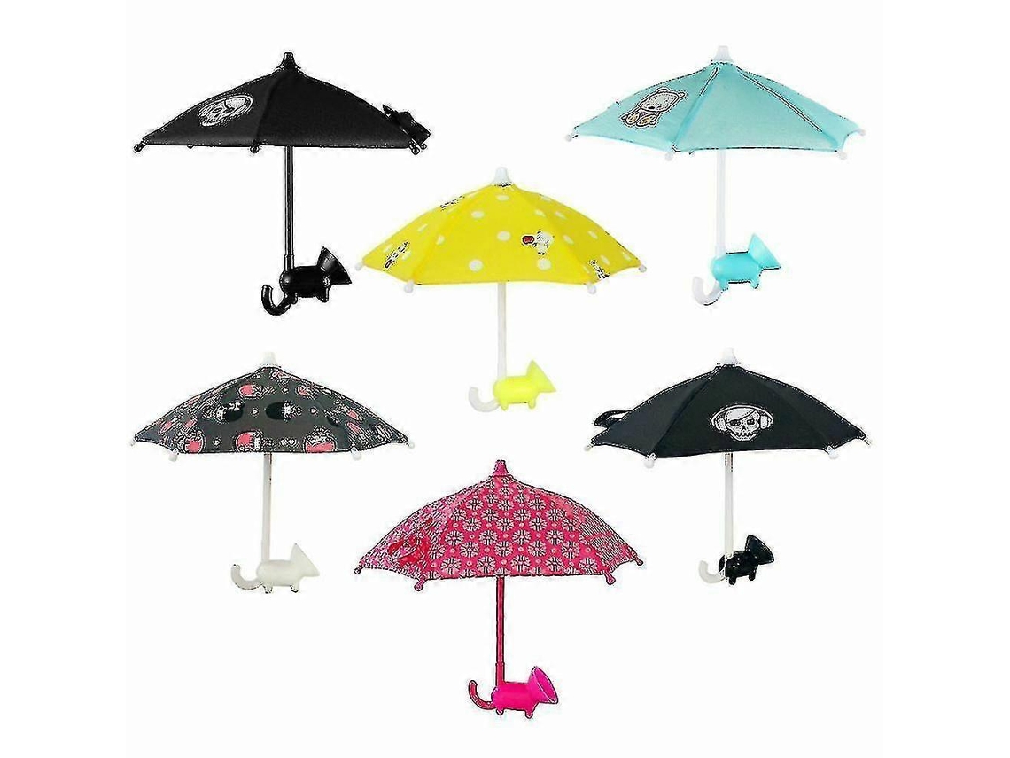 Suporte Para Celular Com Ventosa, Protetor Solar, Capa Fofa Para Celular Com Fotos, Protetor Solar, Pequeno Guarda-chuva Pessoal