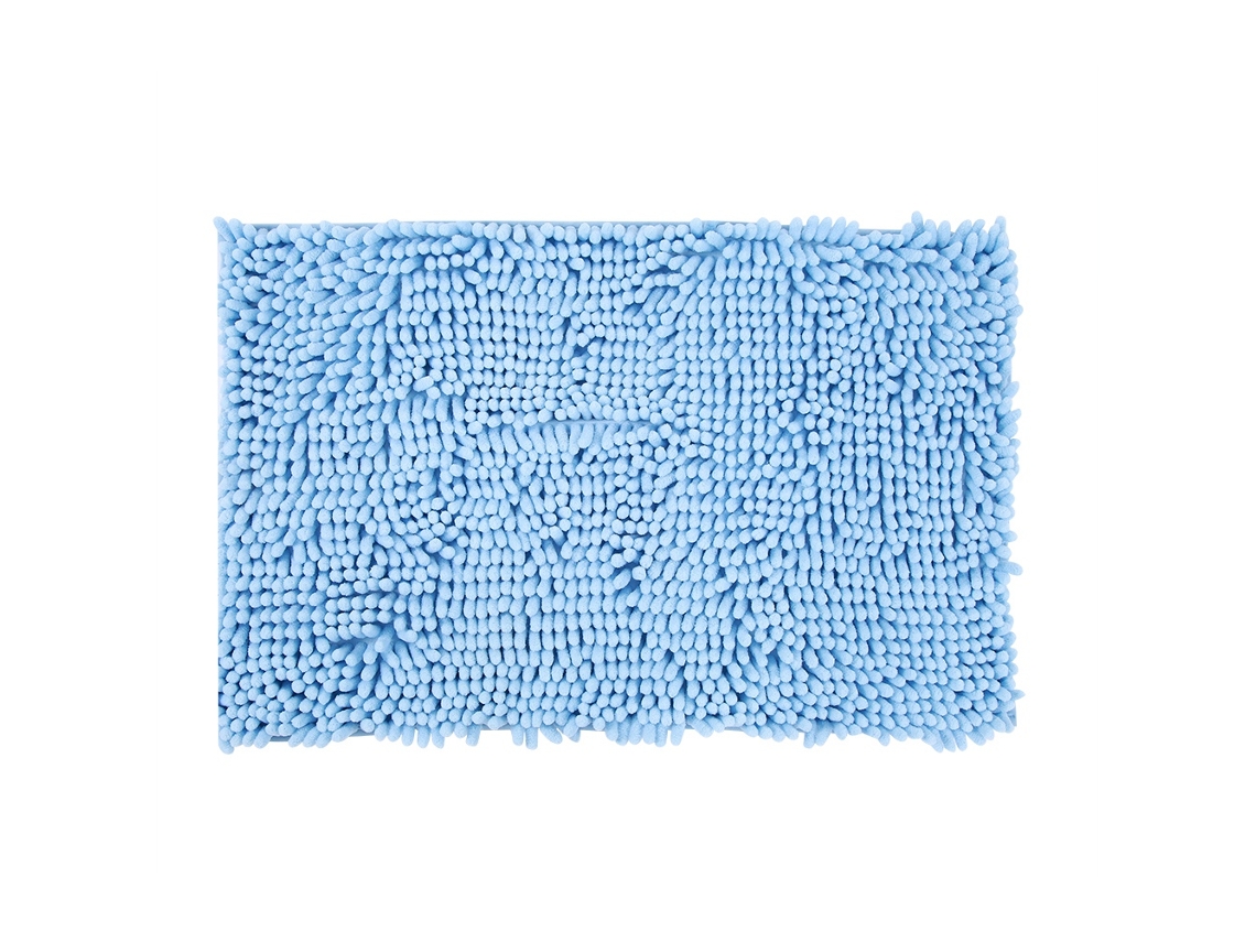 Tapete de chenille EOOCOO, antiderrapante e absorvente.