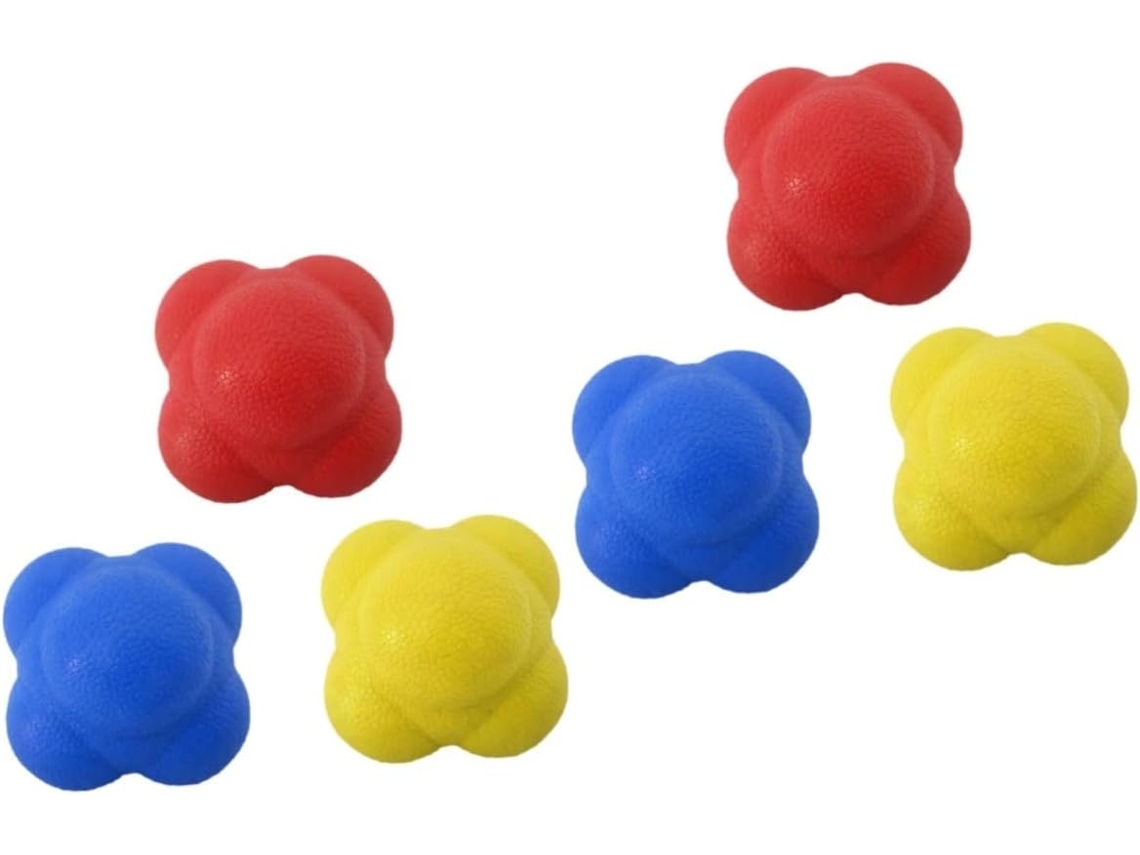 Conjunto de 6 Bolas de Reação BESPORTBLE, para Treinamento Físico e Coordenação | S/MARCA