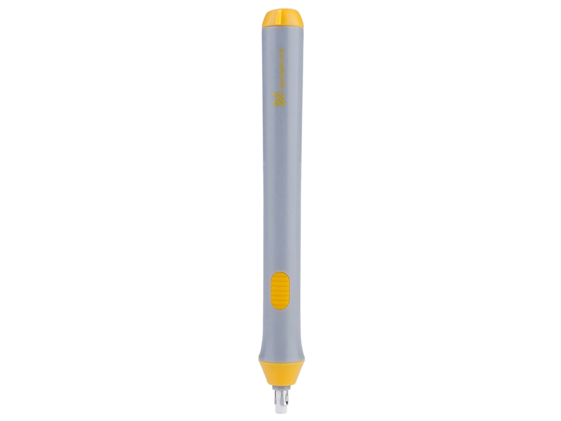 Apagador Elétrico Automático Tenwin A Bateria Com 22 Refis De Borracha Cinza