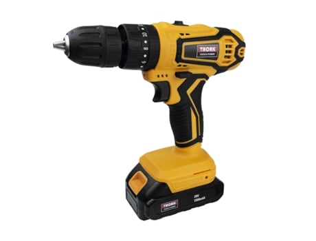 Berbequim E Aparafusadora Com 3 Baterias Acessórios Thork