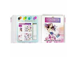 Bloco com Desenhos para Colorir CEFATOYS Fashionista