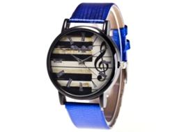 Reloj De Pulsera De Aleación Con Números Romanos Dial Redondo Cuarzo Zhoulianfa F-386-x Azul