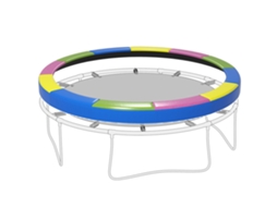 Cobertura De Borda De Reposição Para Trampolins, Cor Multicor, Com Resistente, Ø366