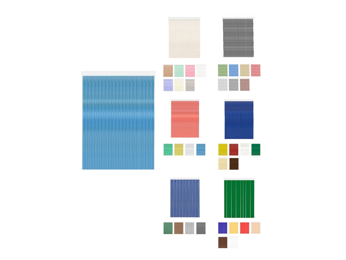 Cortinas De Exterior Impermeables – Cortinas Antimoscas Para Terrazas Y Porche Diana - Azul Cristal 100 X 240 Cm