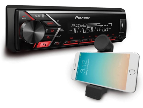 Autorrádio PIONEER MVH-S300BT — Bluetooth | Entrada Aux | USB | 50W x 4