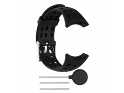 Pulseira De Silicone Preta Compatível Com Os Smartwatches Suunto M1, M2, M4 E M5.