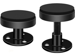 Estabilizadores de Cabeceira Metal, Anti Vibração, Ajustáveis, 2 Peças, Pretos, 30 40 Mm, CHABERLU