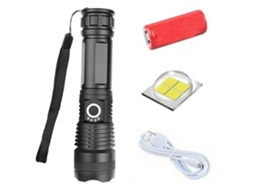 Lanterna Led Com Zoom, 5 Modos, Para Camping, Caminhadas, Super Brilhante, Recarregável Por Usb Olysi Shop