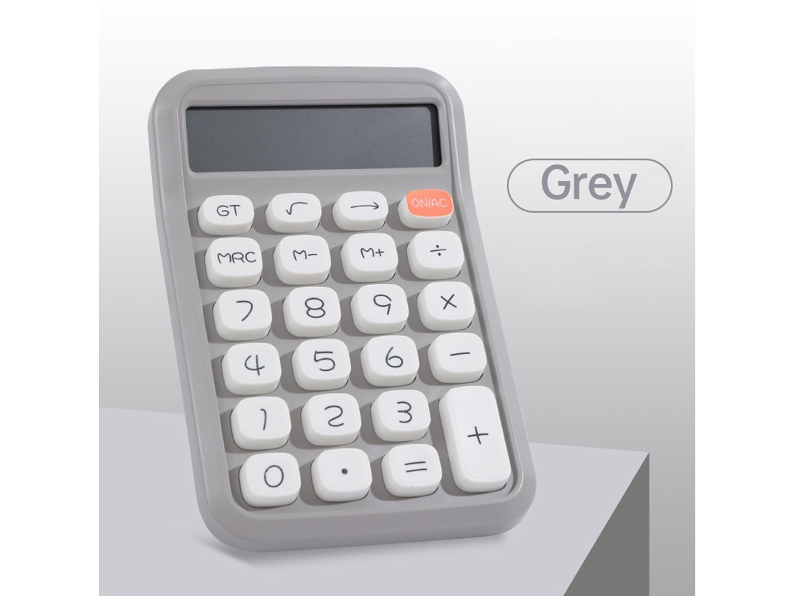 2026 calculadora Cute 12 Dígitos Tela Lcd Grande Botões Redondos Coloridos Gradiente para Escola Escritório Casa