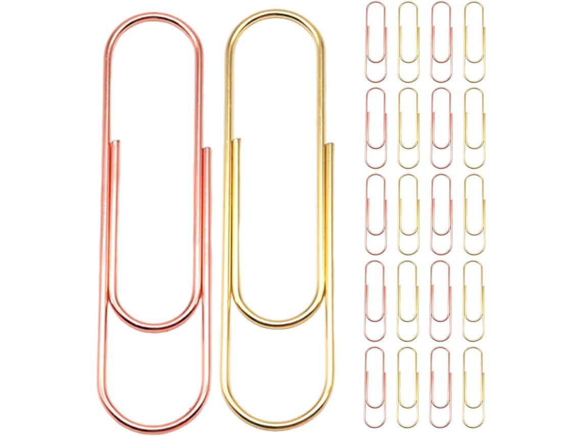 Conjunto Nuobesty com 30 clipes grandes, coloridos e reutilizáveis para organizar documentos, arquivos e até mesmo os pais.