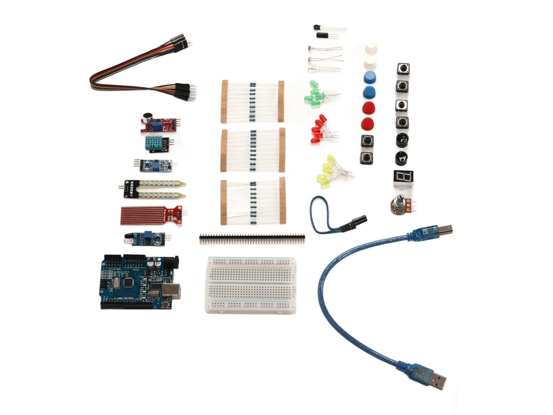 Kit Inicial De Placa De Circuito Laxiscreed Com Sensor De Obstáculos E Detecção De Humidade
