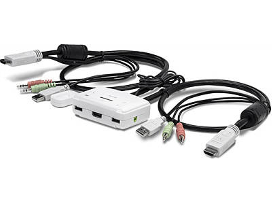 Switch KVM TRENDNET TK-215i em Branco