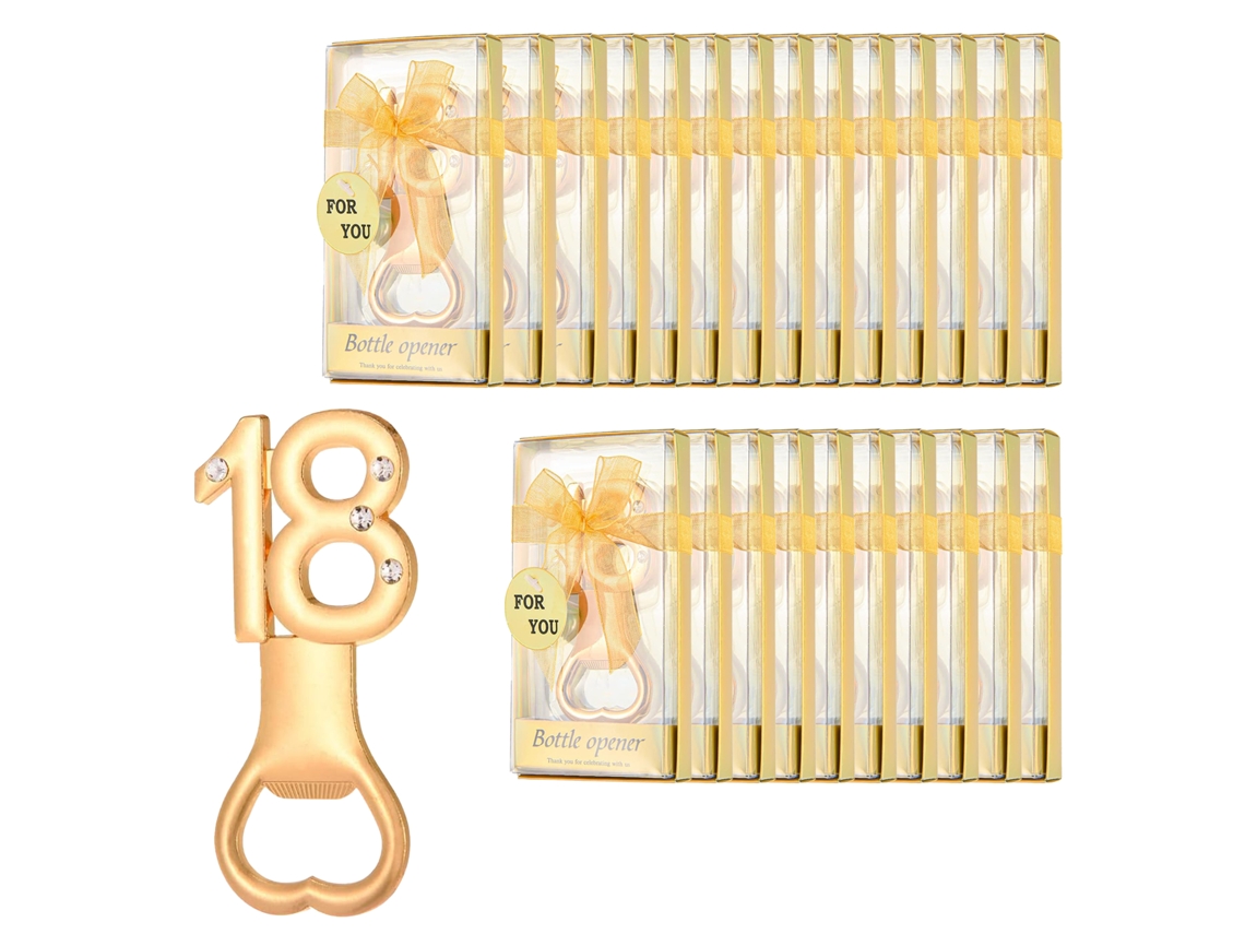 Laxiscreed Kit De 24 Abridores De Garrafas Com Números Para Festas E Casamentos