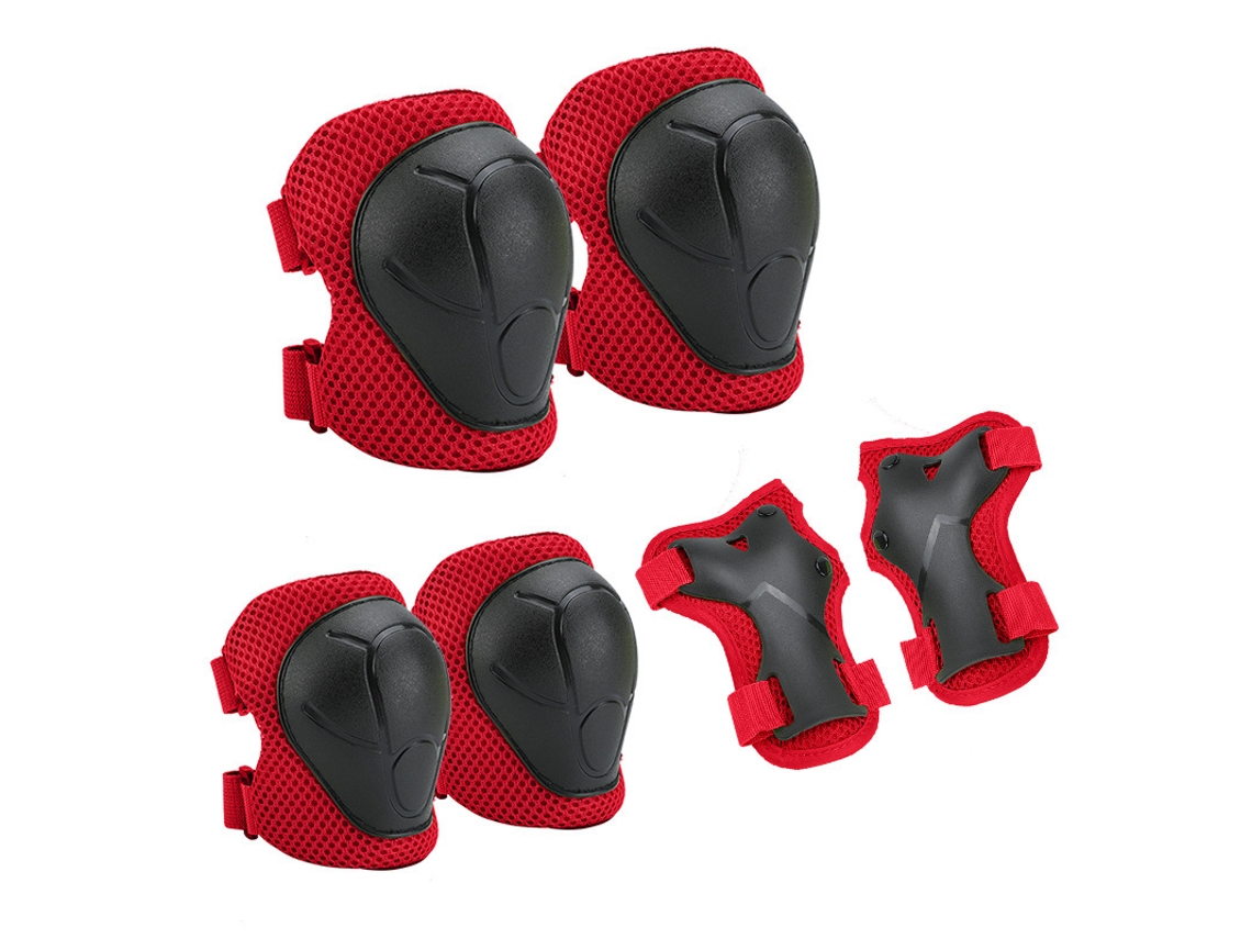 Kit Proteção de Crianças 6 em 1 ,tamanho:s Vermelho XIAOMOYU
