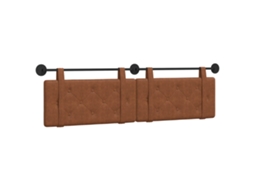 Conjunto 1 Cabeceira Vidaxl Castanho Couro Sintético (170 X 55 X 5 Cm)