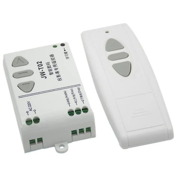 Jw, T02 Ac 220v Motor Controle Remoto Sem Fio Interruptor Subir Descer Parar Controlador De Tubular Avanço Reverso Tx Rx Travado