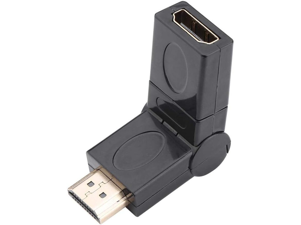 Adaptador Hdmi 360 ? Macho A Hembra, Full Hd, Conector Flexvel | Orysin