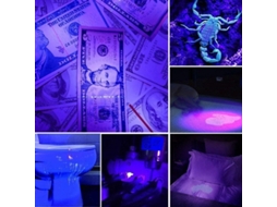 Purple-convoy S2+ Nichia 365nm Uv Led Monomodo Op Refletor Lanterna Ultra Violeta Led Luz Negra Lâmpada Uv