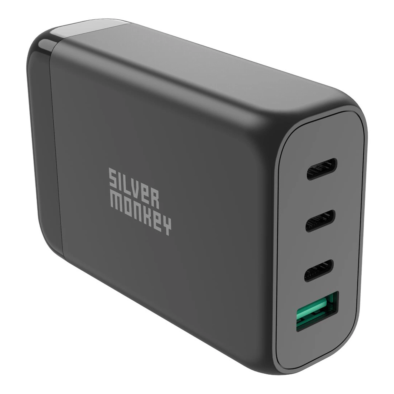 Carregador Silver Monkey 130w 3 Portas Usb-c Pd Para Celulares De Carro Com Cabo