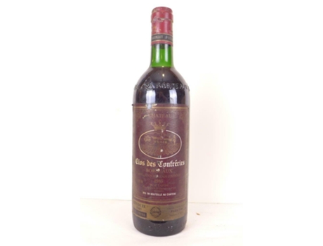Vinho Tinto CLOS DES CONFRÉRIES 1985 (75 cl - 1 unidade)