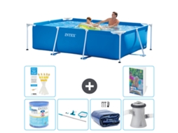 Piscina com Estrutura Retangular 260x160x65 Cm 5 peças S20 INTEX