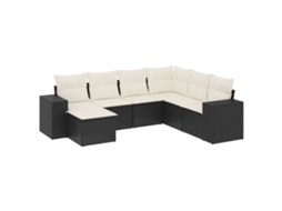 Garden Sofa Set, Garden Sofa Sets Vidaxl Preto Rattan / Vime (n/a)
