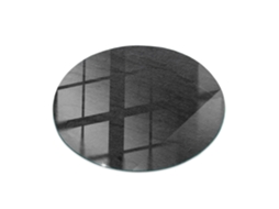 Tampo De Vidro Redondo Espelharte (60 Cm - Textura De Pedra Natural - Preto)