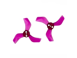 Hélice Gemfan 1635 De 3 Pás, 1,6x3,5x3 (40mm), Com Furo De 1,5mm, Transparente, Vermelha Nº 4, Para Drones Rc 1103 E 1105, Fpv E Motores Brushless.