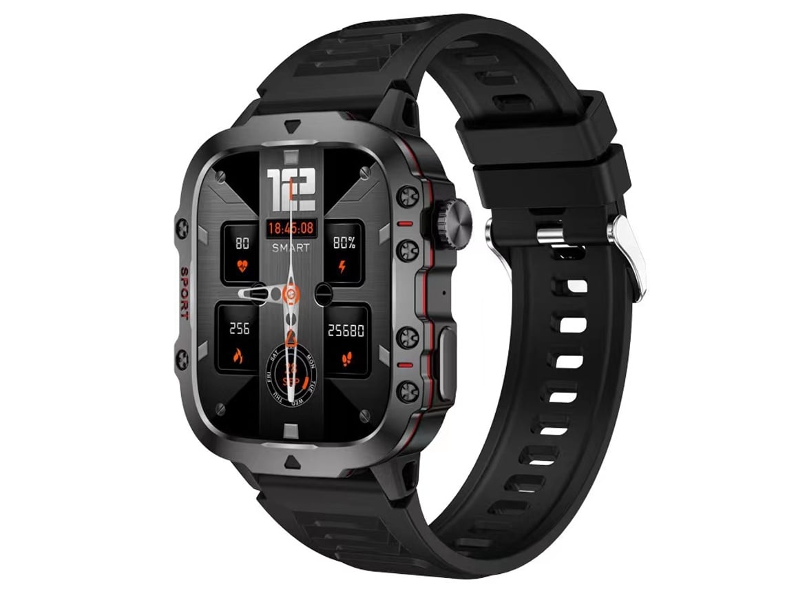 Smart Watch À Prova D'Água Adequado para Esportes Preto GODTVAGT