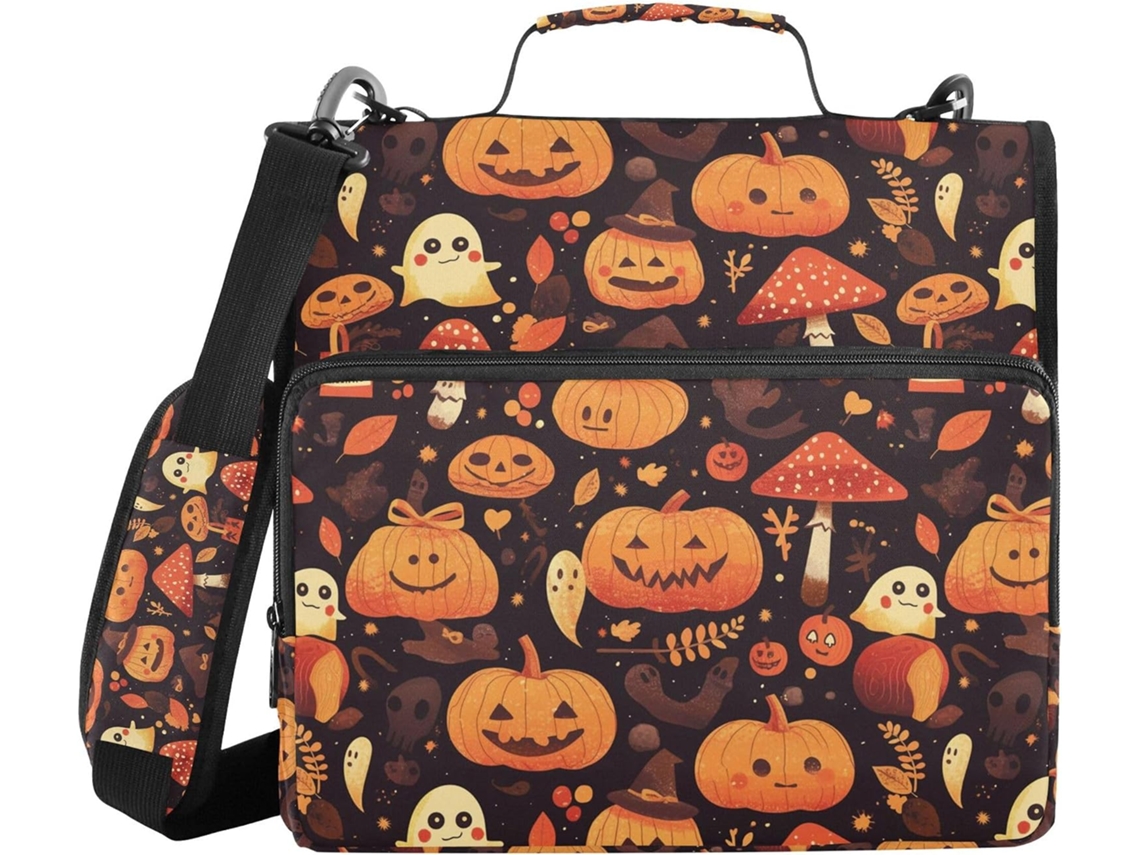 Massa Halloween Com Brilho, Feita De Abóbora E Cogumelo, Alça De Ombro E Mão, Fácil De Transportar, 3,8cm