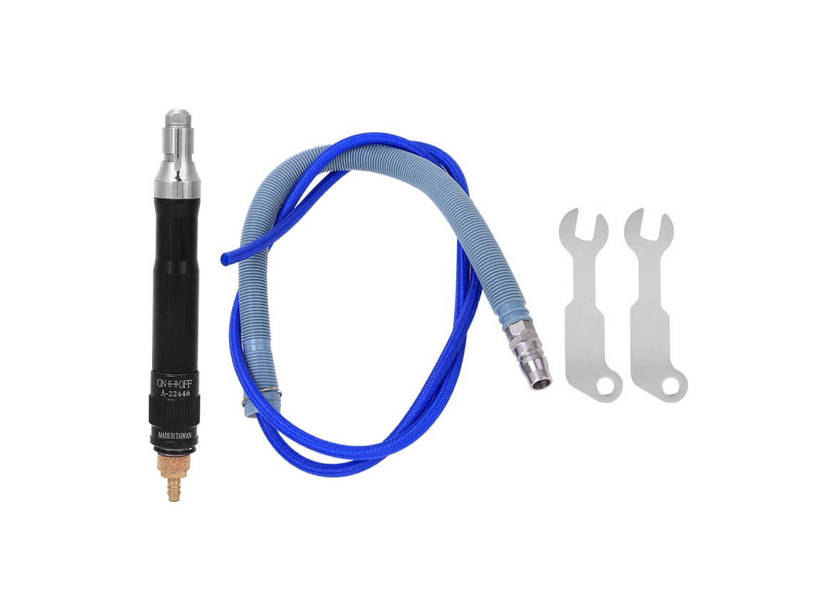 Lápis de esmeril pneumático de alta velocidade para gravação e polimento, 65.000 rpm, mandril de 3 mm.