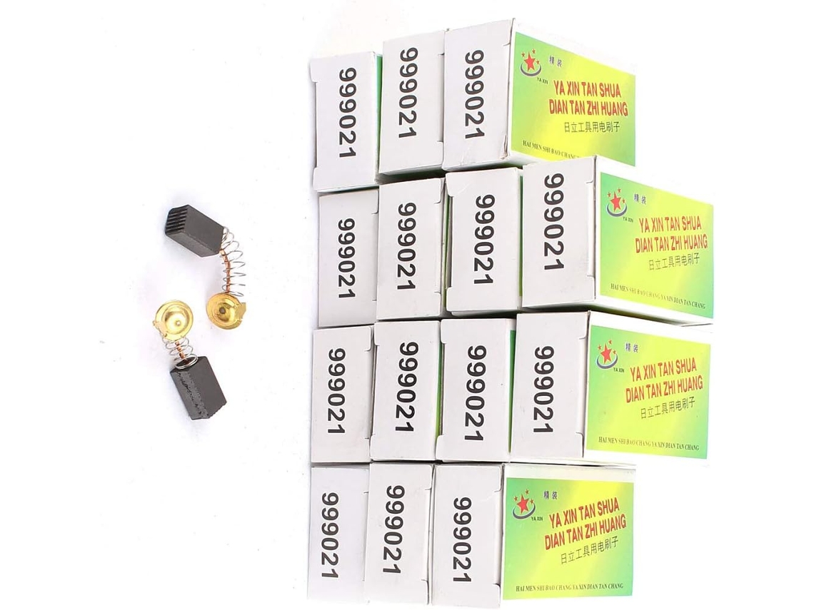 15 Acessórios para Armário Par 13x7,5x6,5mm Escova de Carvão para Motor de Ferramenta Elétrica CHABERLU