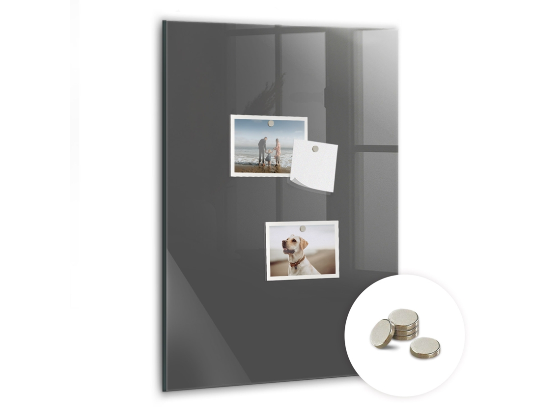 Quadro Magnético Cinza Para A Sala De Estar Espelharte (40x60 Cm)