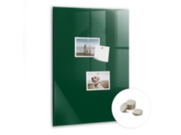 Quadro Magnético De Parede Verde Garrafa Para O Escritório Espelharte (40x60 Cm)