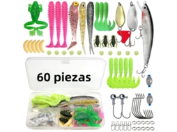 Kit de Iscas de pesca MDUG (60 peças)