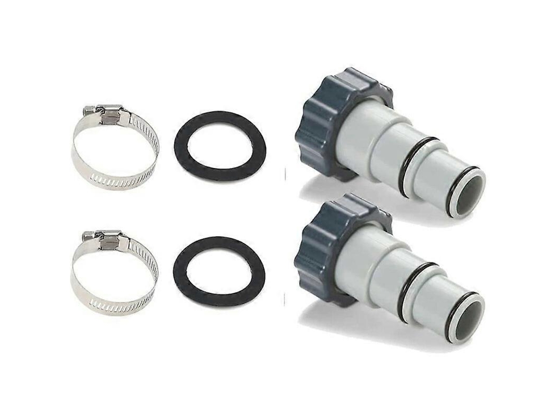 Adaptador Para Mangueira De Piscina , Compatível Com Intex, Para Bombas De Piscina E Com Conectores De 32 E 38 Mm. Hengjian (2 Peças)