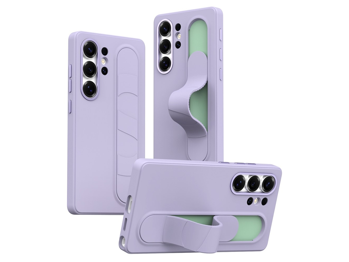 Capa Chrui Para Samsung Galaxy S26 Ultra, Com Controle Inteligente De Teclas E Suporte (compatível, Roxa)