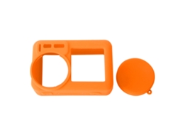 Portable Frame Protective Silicone Shell With Lens Case For Dji Osmo Action Cameraorange LAXISCREED