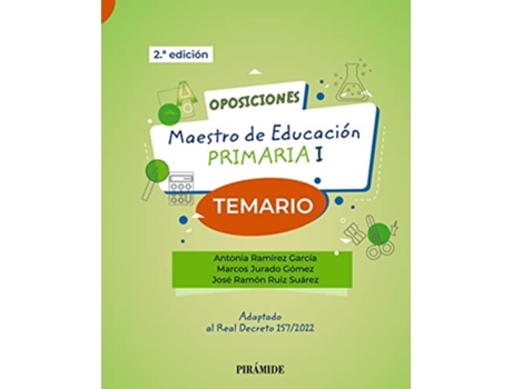 Livro Oposiciones. Maestro De Educación Primaria I Da Editorial Piramide De Antonia Ramírez García, Marcos Jurado Gómez Et Al. (espanhol)