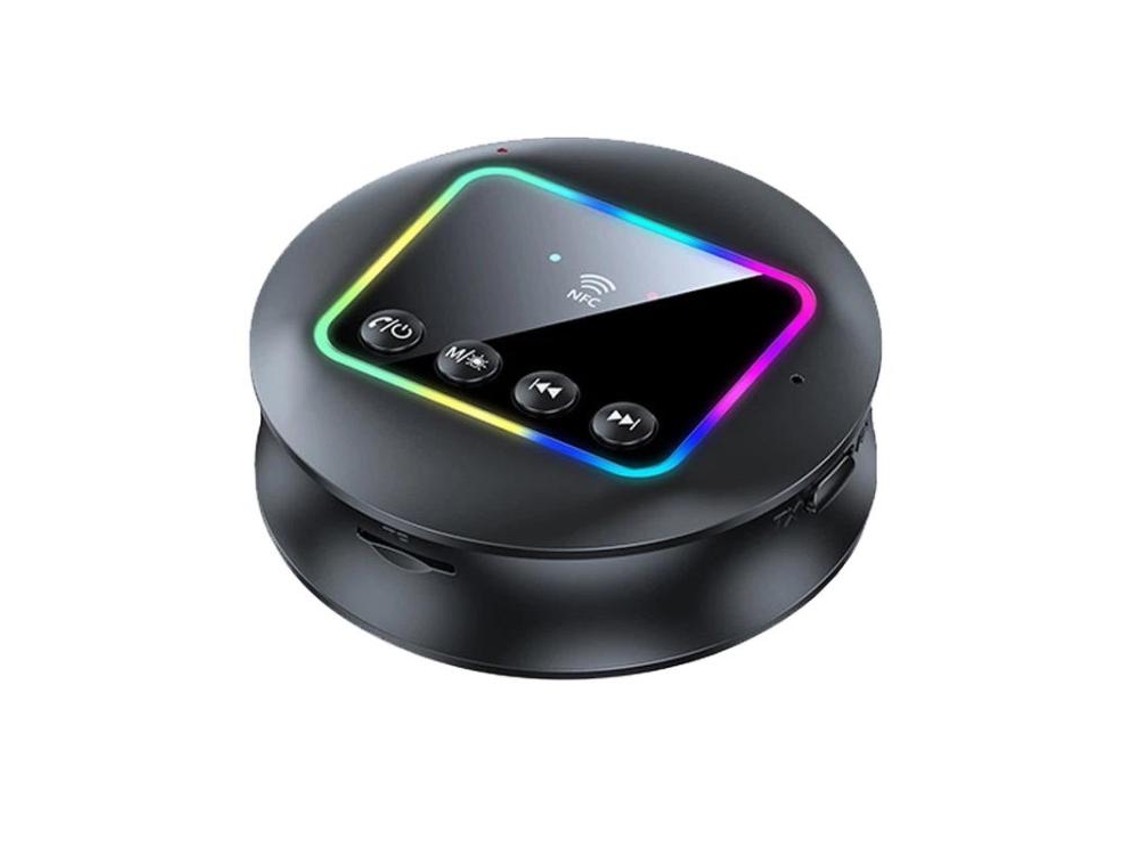 Receptor e transmissor Bluetooth ZRUXE Gt77 com luz ambiente, NFC, 5.4, Aux/rca/tf, para automóvel | ZRUXE