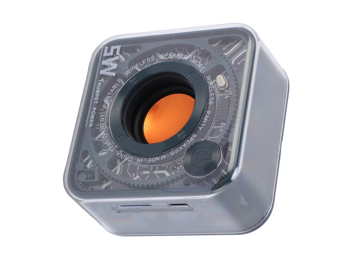 Caixa De Som Bluetooth Portátil Com 3w Som Alto Bass Profundo Luzes Coloridas Para Festa Viagem Casa