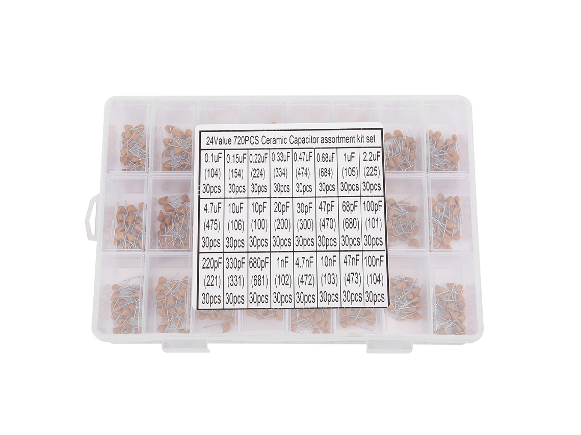 Kit de Capacitores Cerâmicos 720 Peças YURU