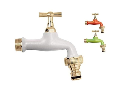 Torneiras de Jardim AQUAJET B 995 Wht Conexão Rápida Branco Pérola Material Durável