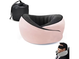 Almofada Cervical para Viagem, Almofada Cervical de Espuma Viscoelástica para Viagem, Conforto e Respirabilidade 360 Graus AQUAFORGE