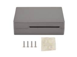 Carcasa De Alumínio Duro Espesso V3 Com Tapete Anti-deslizante Enclosure De Metal Para Raspberry Pi 3 Cinza