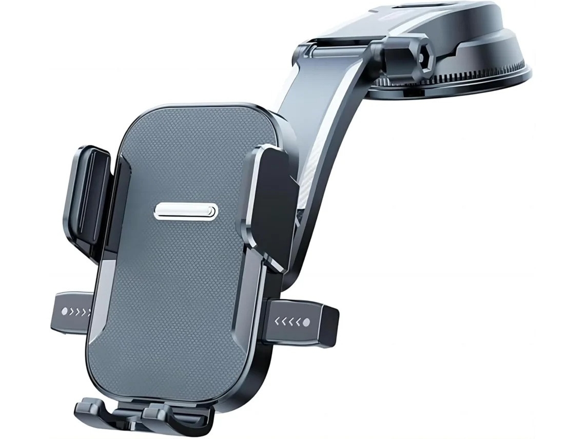 Novo Suporte De Carro Com Sucção Em Cascata, Suporte Versátil Para Celular E Smartphone, Para Larguras De Telefone (preto)